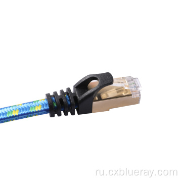 Нейлоновое плетеное экранированный интернет -патч кабель Cat7 Lan Ethernet Cable RJ45 STATCH CABLE